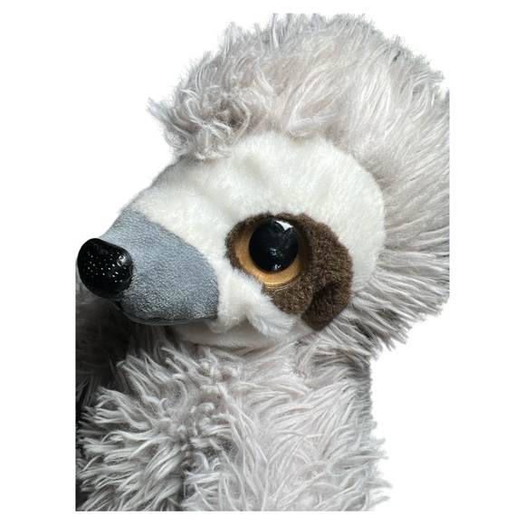 Wild Republic Gray Sloth Hand Puppet Pretend Play Stuffed Animal Plush 13” Inch - Picture 3 of 9